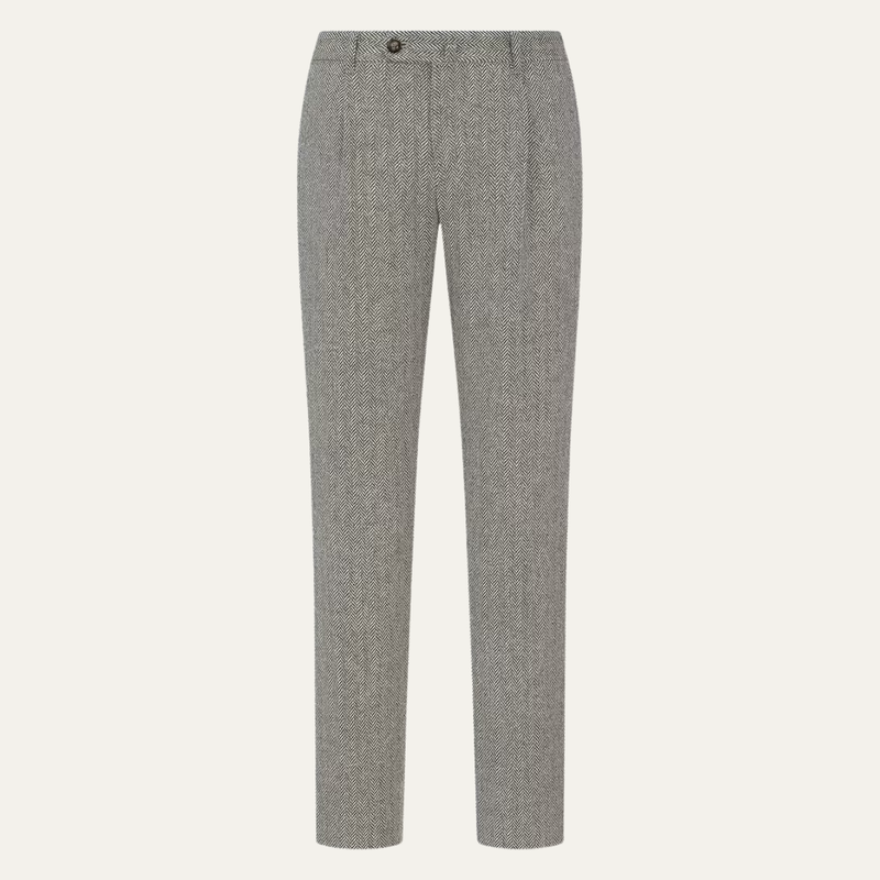Herbert houndstooth pleated trousers