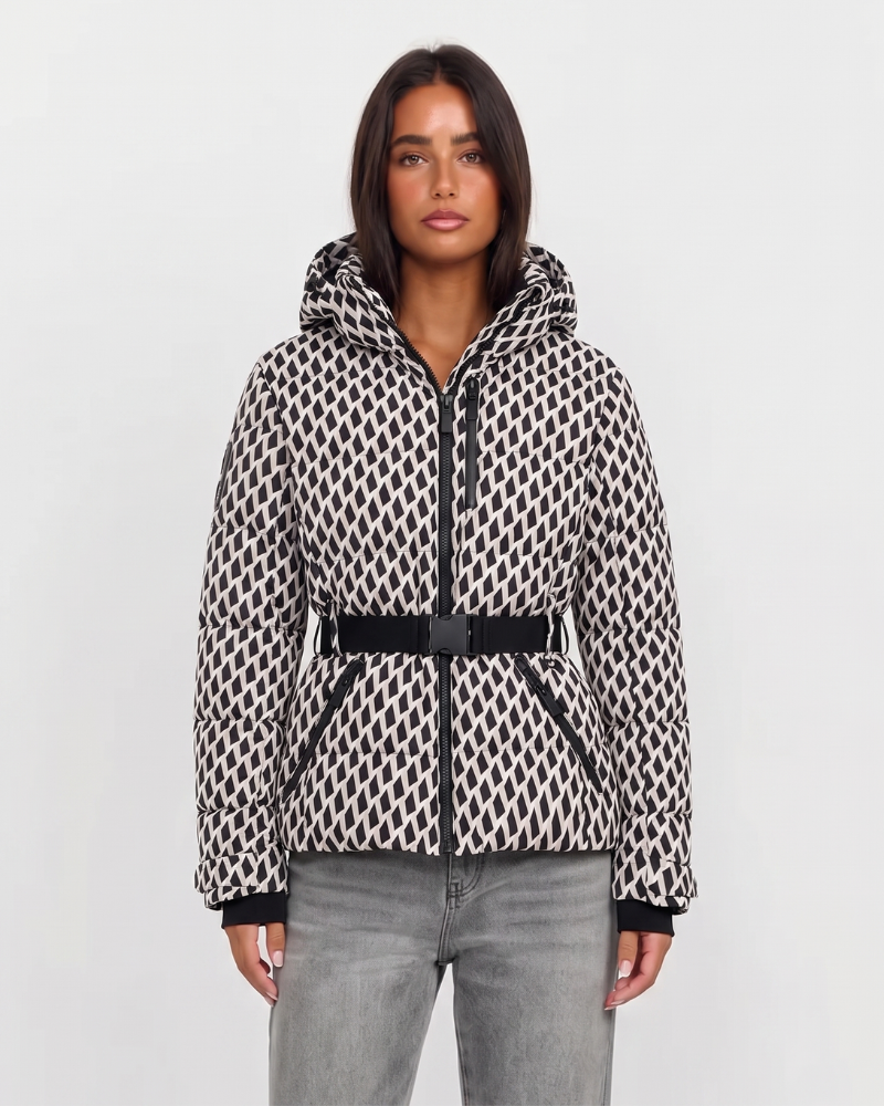 Vivienne | Hooded Belted Puffer Jacket