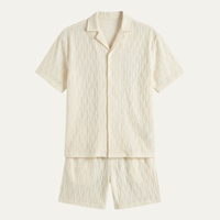 Bennett | Men's Textured Knit Co Ord Shirt and Shorts Set