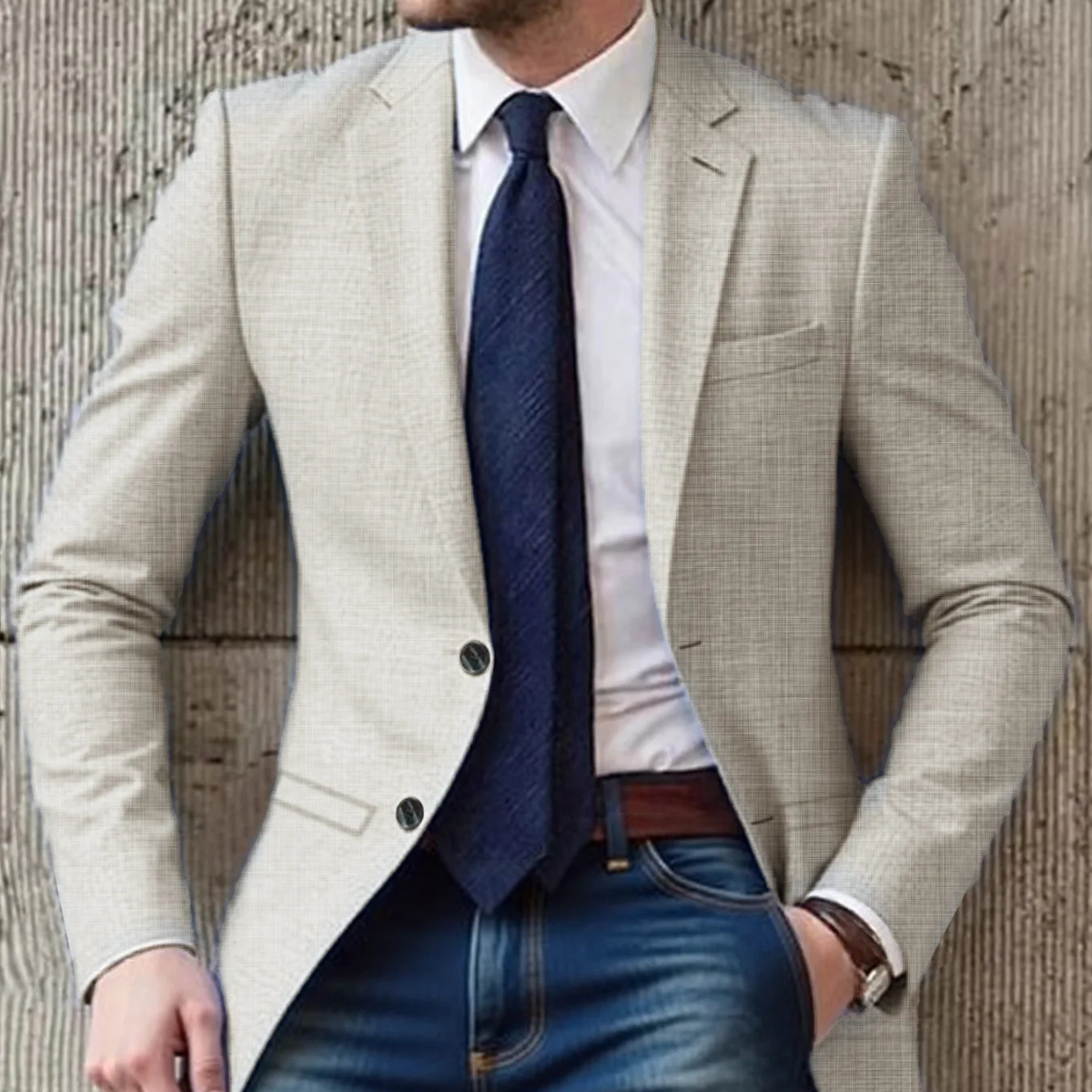 Aubrey | Men's Smart Casual Slim Fit Cotton Blazer