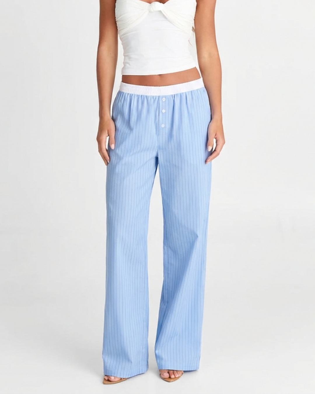 Charlotte | striped wide leg pants