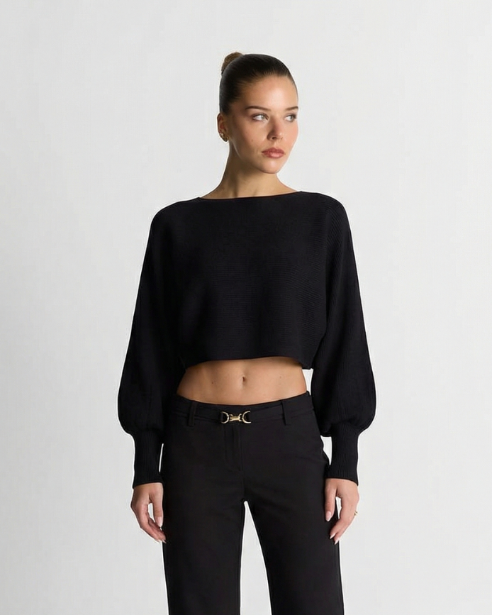 Florence | cropped knit top