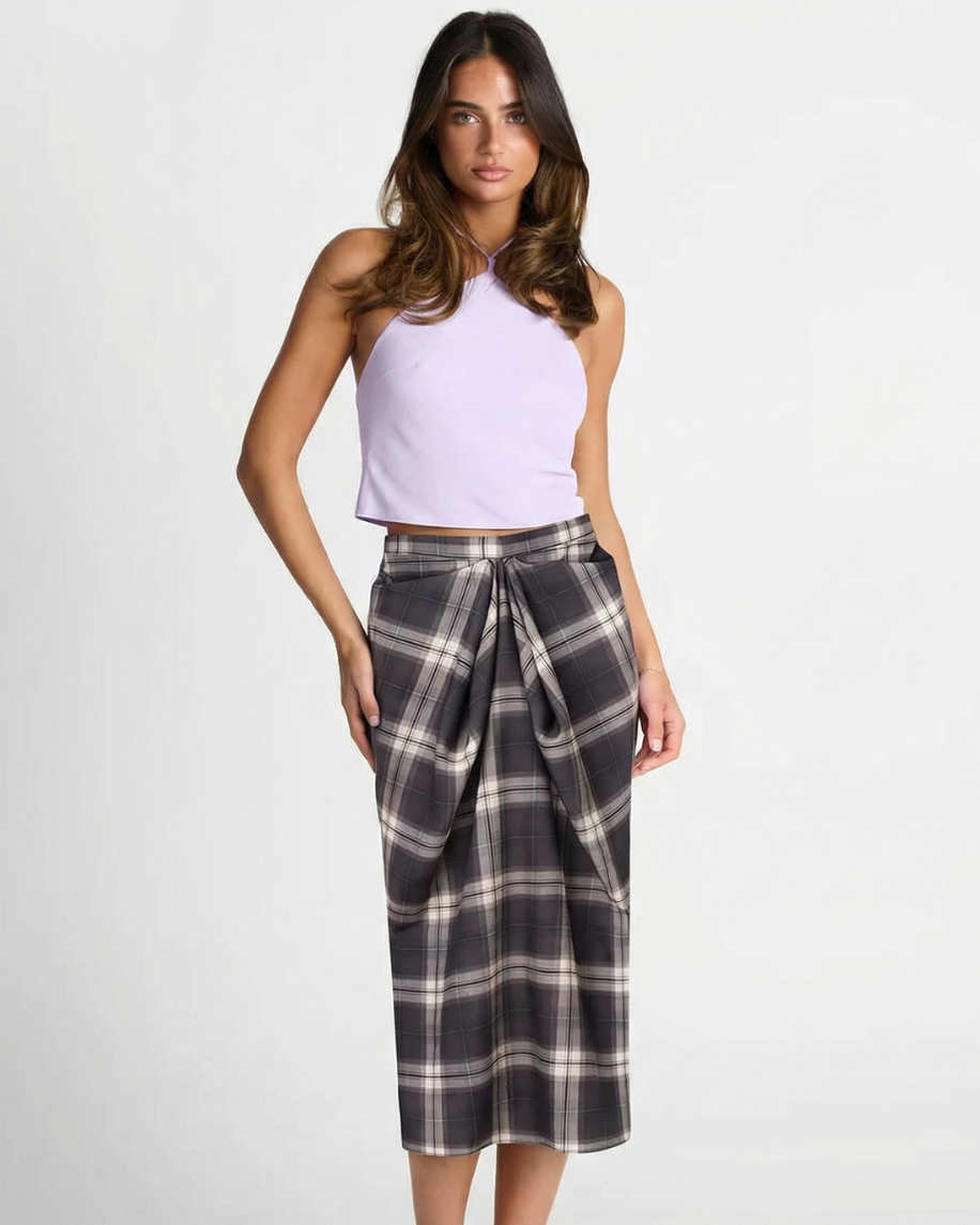 Nora | wrap midi skirt