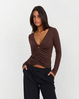 Annabelle | ruched crop top