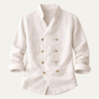 Wilder linen shirt detail view seven