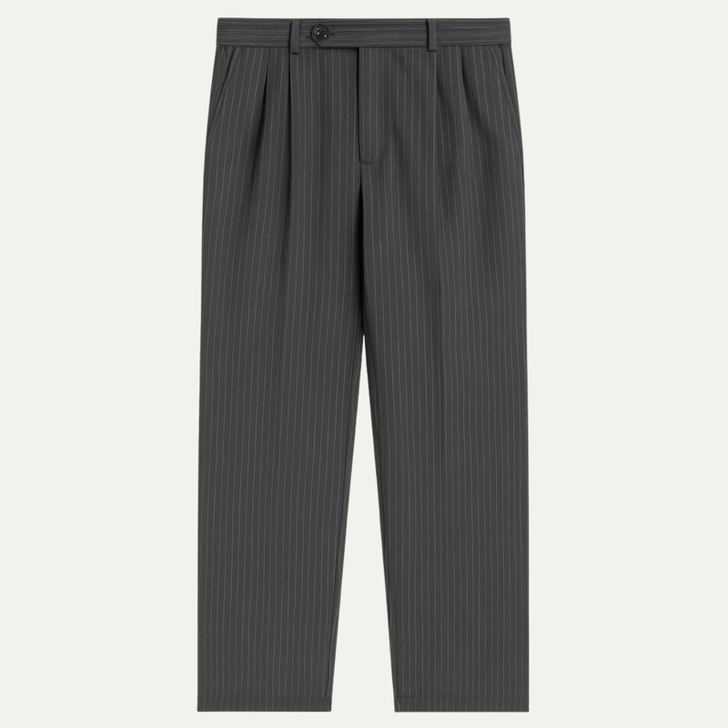 Hector wide leg pinstripe trousers