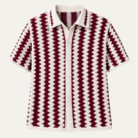Emerson | Casual Crochet Knit Polo Shirt