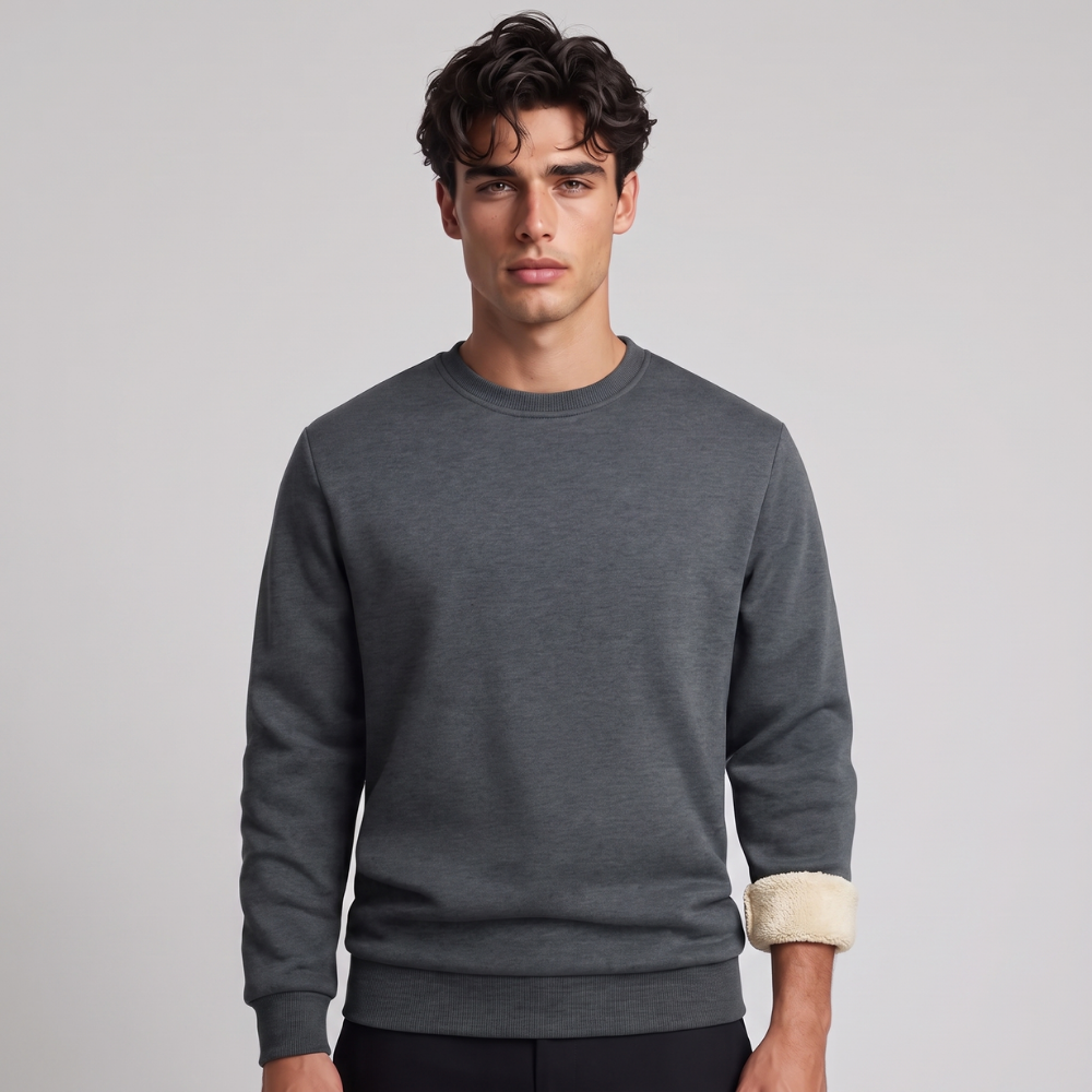 Errol | Men's Fleece Lined Crew Neck Jumper