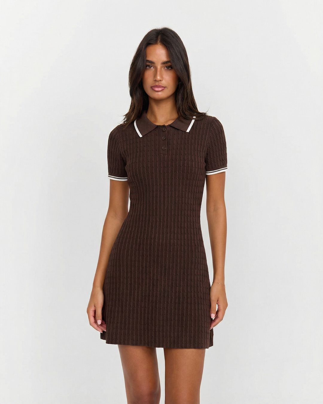 Una | knitted mini dress