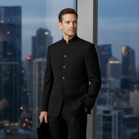 Lowell | Stand Collar Slim Fit Business Blazer