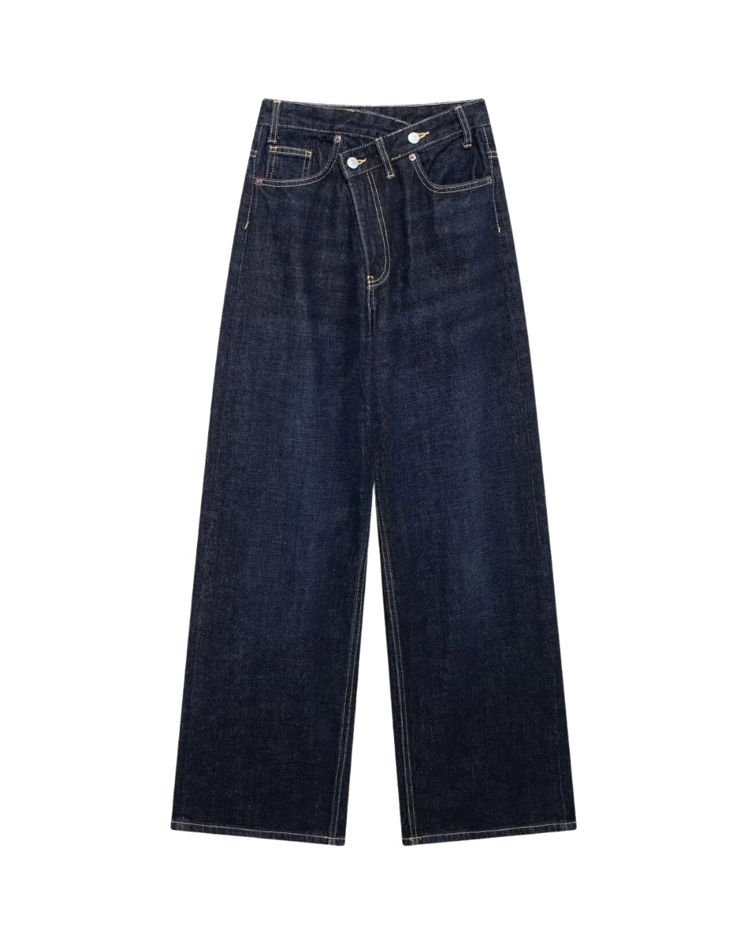 Adeline | Wide Leg Crossover Jeans