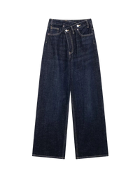 Adeline | Wide Leg Crossover Jeans