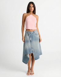 Grace | denim midi skirt