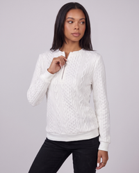 Juliette | Women's Cable Knit Zip Up Jumper