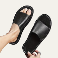 Clay slip on sandals Black