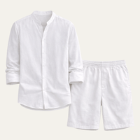 Abel Men's Linen Shirt and Shorts Set