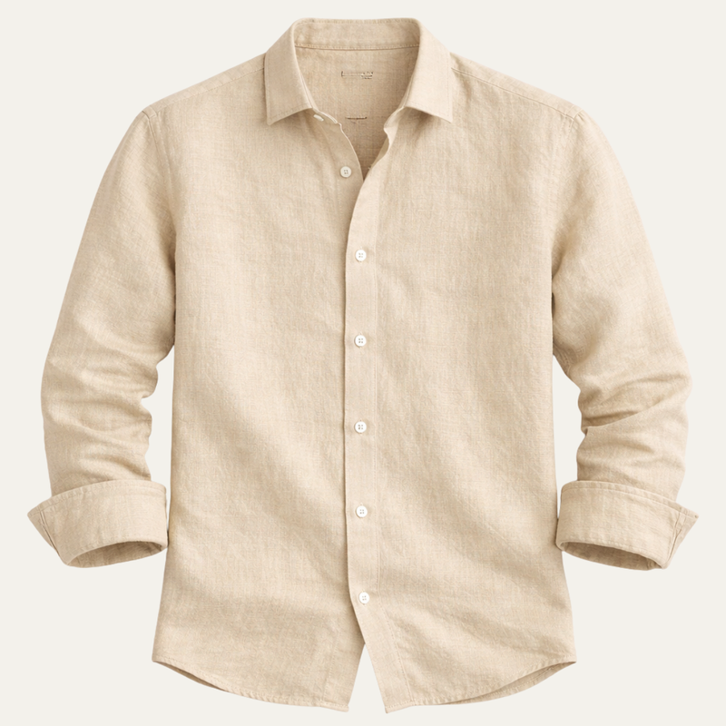 Declan linen button up shirt