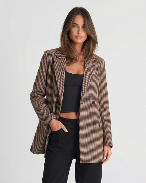 Rosa | Relaxed Check Summer Blazer