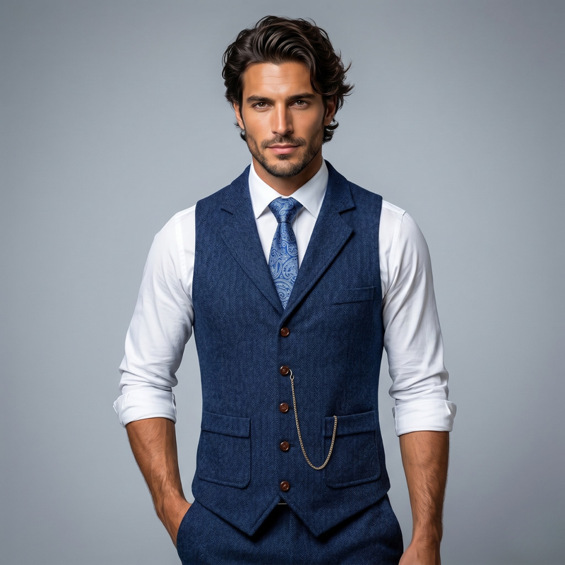 Elliot | Classic Tailored Tweed Waistcoat