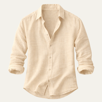 Whitlock linen shirt detail view three