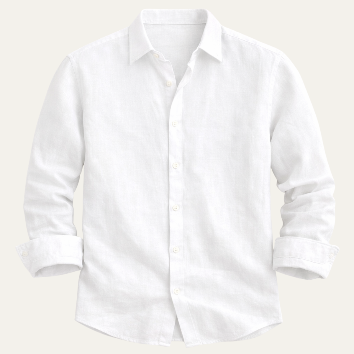 Xavier | Solid Colour Cotton Linen Button-Up Summer Shirt