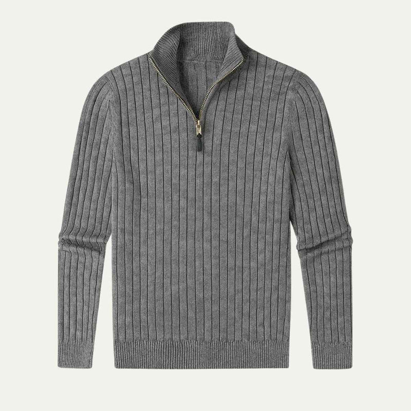 Ephraim | Men's Cable Knit Quarter Zip Jumper