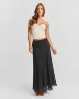 Aria | polka dot maxi skirt
