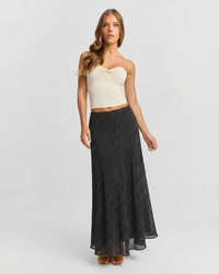 Aria | polka dot maxi skirt