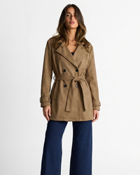 Anya | cropped trench coat