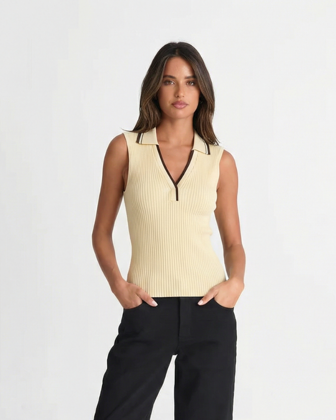 Polly | ribbed tank top