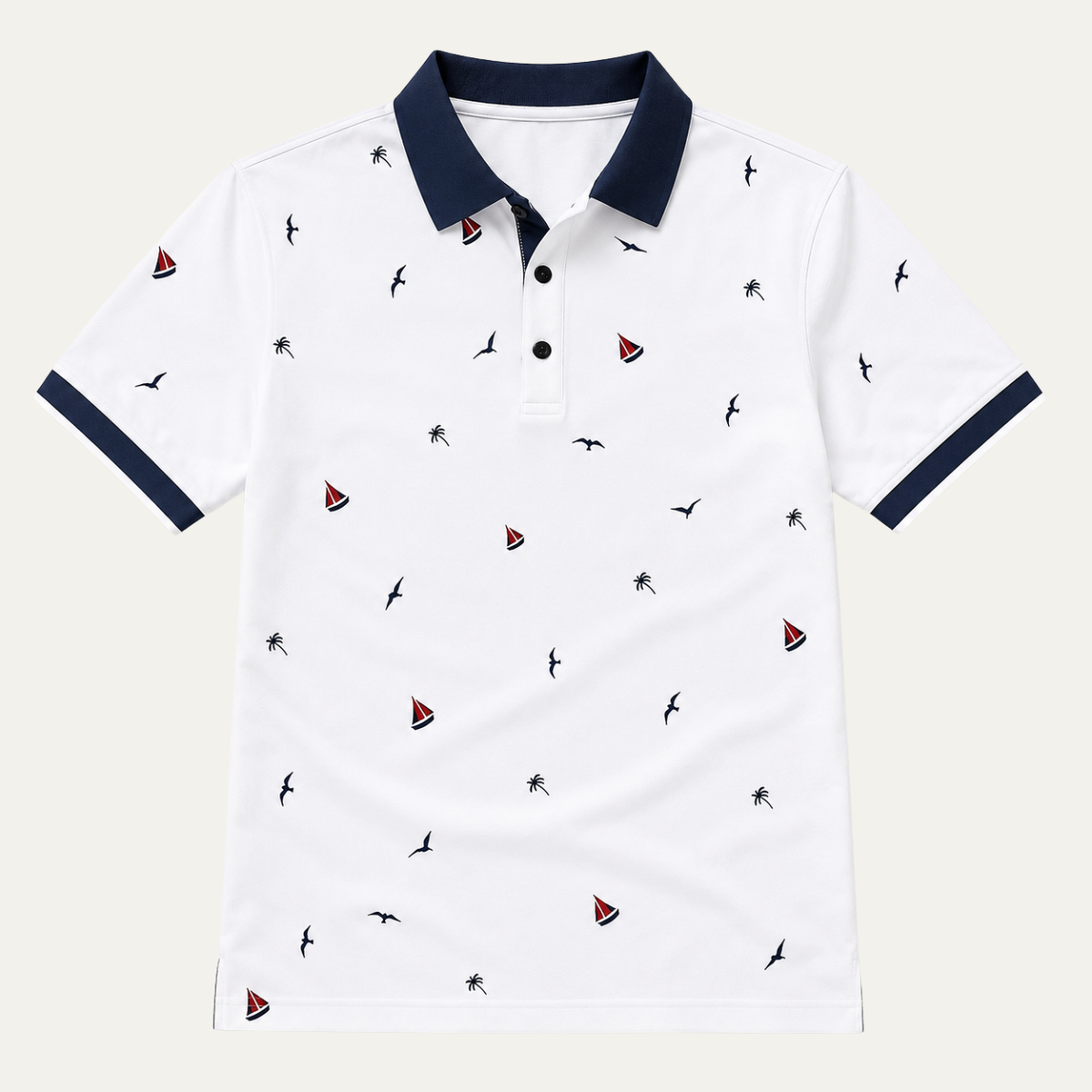 Joel | Printed Golf Polo Shirt