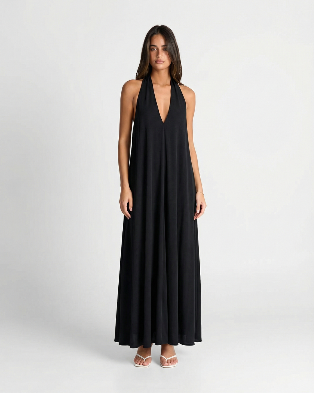 Saffron | halter neck dress