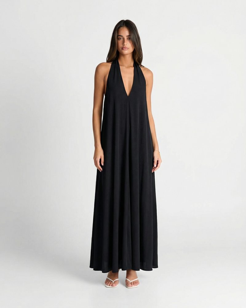 Saffron | halter neck dress