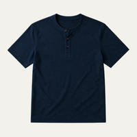 Adrian | Casual Henley Short Sleeve Polo Shirt