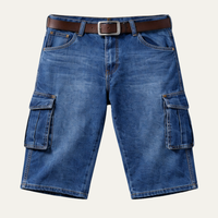 Gus Denim Cargo Shorts