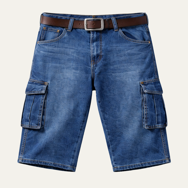 Gus Denim Cargo Shorts