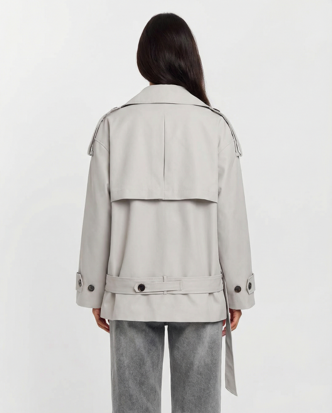 Cora | cropped trench coat