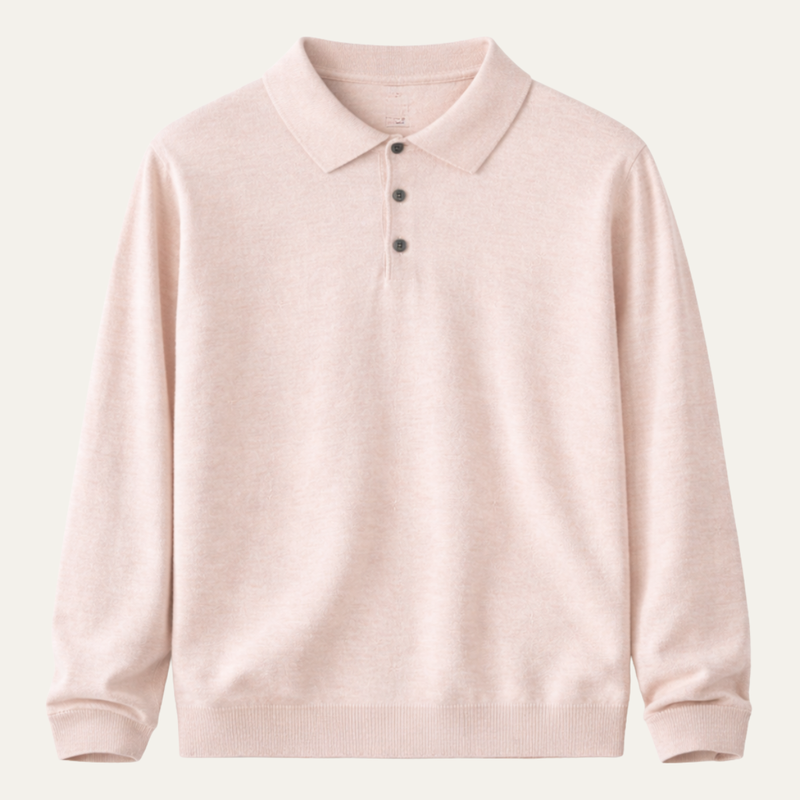 Milton | Merino Wool Knit Smart Casual Polo Jumper
