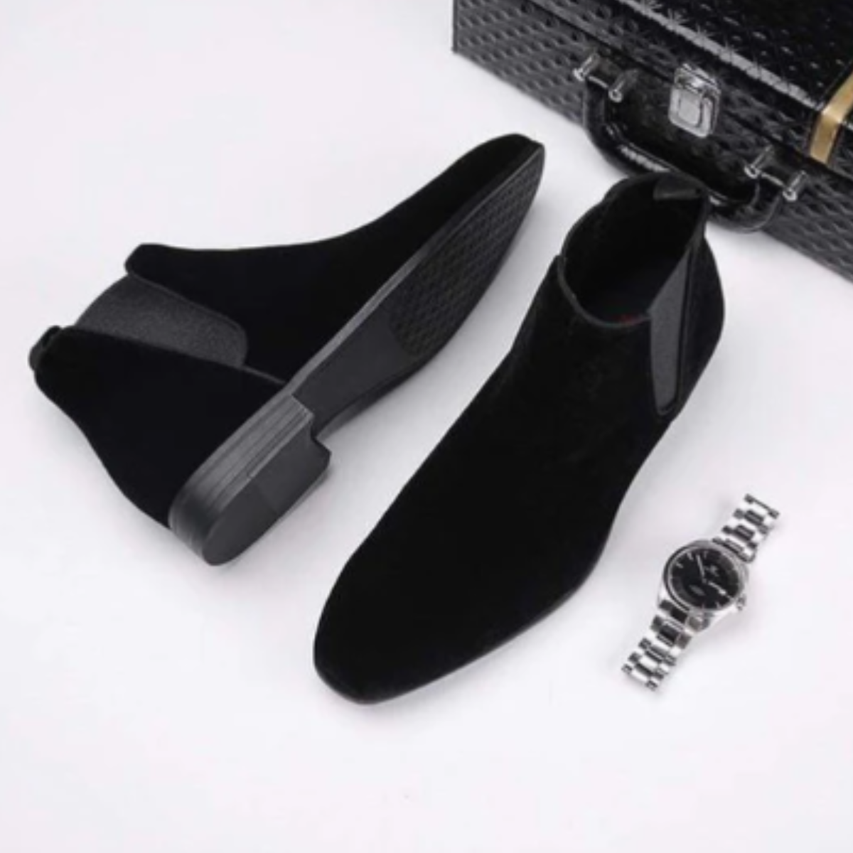 Andre | Men's Suede Chelsea Ankle Boots