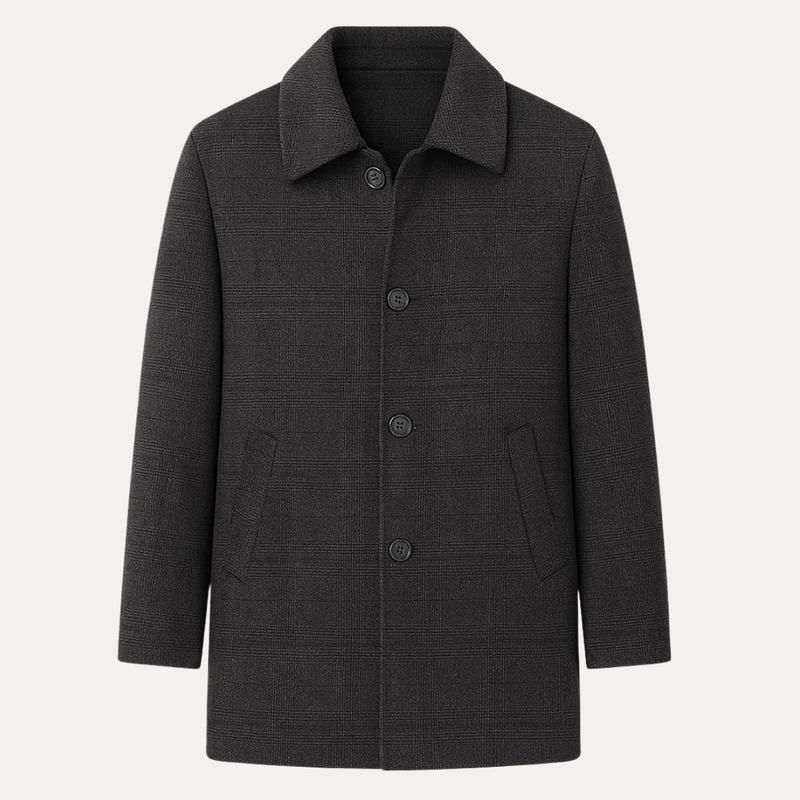 Tyndale wool blend coat third view