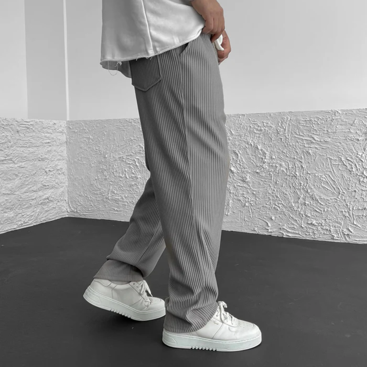 Horace Ribbed Drawstring Trousers