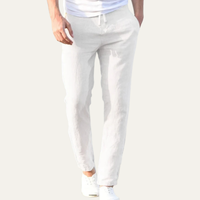 Gabriel | Men's Breathable Lightweight Elastic Linen Trousers