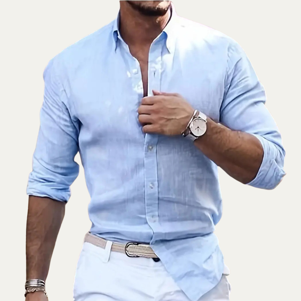 Bowen | Men's Breathable Button Down Casual Cotton Shirt