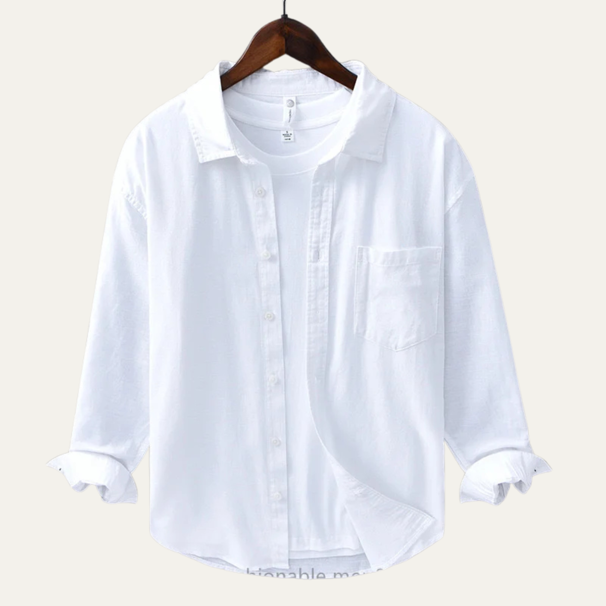 Caden Linen Shirt White