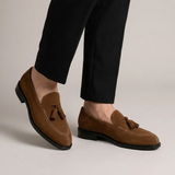 Nicholas | Men's Suede Tassel Loafers