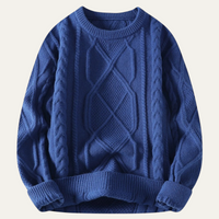 Erasmus | Men's Chunky Fisherman Cable Knit Jumper