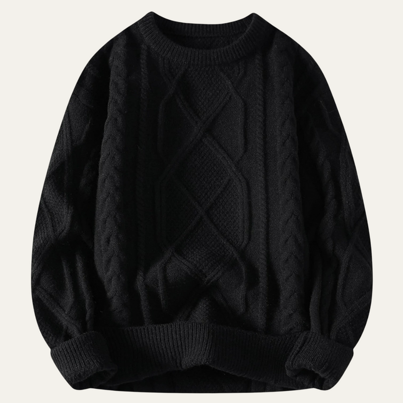 Erasmus | Men's Chunky Fisherman Cable Knit Jumper