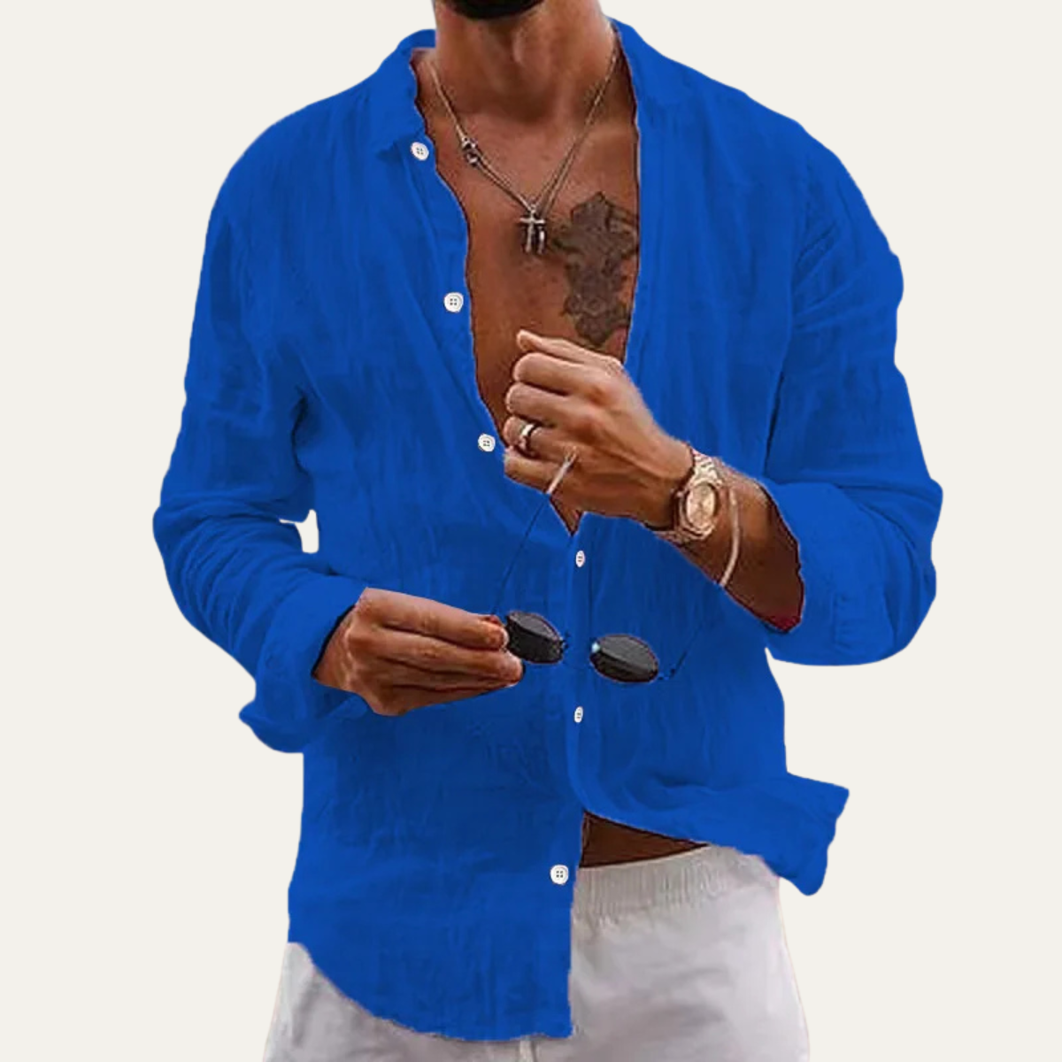 Bowen | Men's Breathable Button Down Casual Cotton Shirt