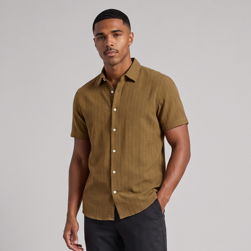 Douglas | Men's Short Sleeve Button Up Summer Shirt