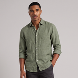 Camden | Men's Summer Casual Fit Linen Look Shirt